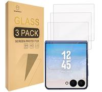 Mr.Shield Protector de Pantalla para Samsung Galaxy Z Flip 7 5G (Front Screen Only) Cristal Vidrio Templado [3 Piezas] [9H Dureza] Anti-Arañazos