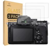 Mr.Shield Protector de Pantalla para Sony A7 IV Alpha 7 IV A7IV A7M4 Camera Cristal Vidrio Templado [3 Piezas] [9H Dureza] Anti-Arañazos