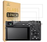 Mr.Shield Protector de Pantalla para Sony Alpha A6600 A6100 A6400 A6000 A5000 A6300 NEX-7 NEX-3N NEX-5 NEX-6L [NOT for a6500/a5100] Cristal Vidrio Templado [3 Piezas] [9H Dureza] Anti-Arañazos