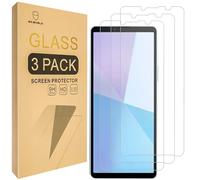 Mr.Shield Protector de Pantalla para Sony Xperia 10 VI (2024) Cristal Vidrio Templado [3 Piezas] [9H Dureza] Anti-Arañazos