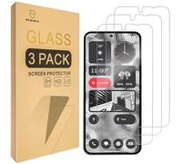 Mr.Shield Protector de pantalla para teléfono 2 Nothing Phone 2, vidrio templado, vidrio japonés con dureza 9H, protector de pantalla con reemplazo de por vida