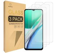 Mr.Shield Protector de Pantalla para Vivo Y18/ Y18e / Y03 / Y28s 5G / Y36t 4G / T3 Cristal Vidrio Templado [3 Piezas] [9H Dureza] Anti-Arañazos