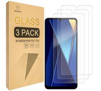 Mr.Shield Protector de Pantalla para Xiaomi Poco C65 Cristal Vidrio Templado [3 Piezas] [9H Dureza] Anti-Arañazos