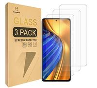 Mr.Shield Protector de Pantalla para Xiaomi Poco F4 5G / Redmi K50 / Redmi K50 Pro Cristal Vidrio Templado [3 Piezas] [9H Dureza] Anti-Arañazos