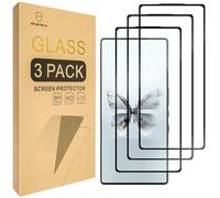 Mr.Shield Protector de Pantalla para ZTE Nubia Red Magic 10 Pro/Red Magic 10 Pro+ [Full Cover] Cristal Vidrio Templado [3 Piezas] [9H Dureza] Anti-Arañazos