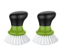 MR.SIGA Cepillo Fregador de Palma para Platos, Verde, 2 Unidades