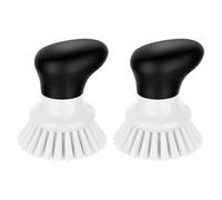MR.SIGA Cepillo para Fregar Platos, Cepillo de Palma con Agarre ergonómico, cepillos de Cocina para Platos, Blanco, Paquete de 2