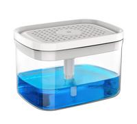 MR.SIGA Dispensador de jabn premium 2 en 1 y soporte para esponja, dispensador de jabn para lavavajillas para encimera de cocina, color blanco