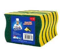 MR.SIGA Esponja Resistente para Fregar, Paquete de 12