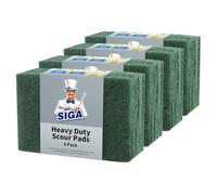 MR.SIGA Estropajos domésticos para Limpieza, Ideales para Cocina, Fregadero y Cuencos. Paquete de 24 Unidades en Color Verde.