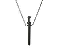 Mr. Slim - Aplicador de acero inoxidable - Herramienta de dosificación discreta para Energy Sniff - Diseño elegante Incluye collar de varios tamaños y colores (negro, Mr. Slim - One)