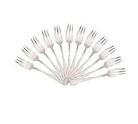 Mr. Spoon 12 Tenedores de Postre Acero INOX. Colección Minimal 15 x 2,05 cm