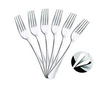 Mr. Spoon 6 Tenedores de Mesa Acero INOX. Colección Minimal 20 x 2,65 cm