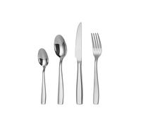 Mr.Spoon Juego de 24 Piezas Cubiertos Acero Inoxidable,18/0, Plateado brillo Colores Cuberteria Servir para 6 Personas Cuberterías Incluye Cuchillo/Tenedor/Cuchara.Para Casa, Hotel, Restaurante