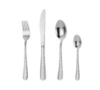 Mr.Spoon Juego de 24 Piezas Cubiertos Acero Inoxidable,18/0, Plateado brillo Colores Cuberteria Servir para 6 Personas Cuberterías Incluye Cuchillo/Tenedor/Cuchara.Para Casa, Hotel, Restaurante