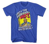 Mr T I Pity The Poor Fool Cereal Men's T-Shirt A-Team BA Baracas Sapphire Sapphire XL