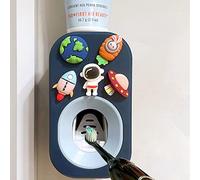 Mr. Thumbs - Dispensador automático de Pasta de Dientes montado en la Pared para baño, exprimidor de Pasta de Dientes para niños y Ducha Familiar (1 Unidad, Astronauta)