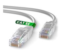 Mr. Tronic Cable Ethernet Cat 5E De 10m, Cable de Red LAN Con Conectores RJ45 Para una Conexión a Internet Rápida & Fiable - Cat5E con Conexión AWG24 | Internet UTP CCA (10 Metros, Gris)