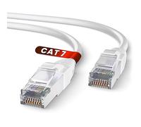Mr. Tronic Cable Ethernet Cat 7 De 10m, Cable de Red LAN Con Conectores RJ45 Para una Conexión a Internet Rápida & Fiable - Cat7 con Conexión | Internet SFTP (10 Metros, Blanco)