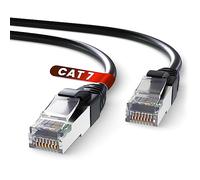 Mr. Tronic Cable Ethernet Cat 7 De 5m, Cable de Red LAN Con Conectores RJ45 Para una Conexión a Internet Rápida & Fiable - Cat7 con Conexión | Internet SFTP (5 Metros, Negro)