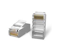 Mr. Tronic Conectores Rj45 Cat 6 | 100 Rj45 Conectores STP para Cable De Red, Cable Internet, LAN, PC, Router | Ethernet 8P8C (100 Unidades, Cat 6 STP)