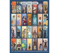 Mr. Troove - Póster de escenas de baño de películas 30,5 x 40,6 cm: Adivina las películas en la imagen - Arte de pared para amantes del cine - Regalo divertido