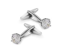 Mr Van Gemelos de cristal, Swarovski Blanco Cristal Gemelos Brillantes Gemelos Conjunto para Hombres Negocios Boda Fiesta Regalo Elegante Estilo