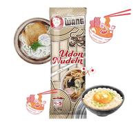 Mr. WANG Udon Pasta 10 x 300 g (seca, ingredientes naturales, veganos) Fideos japoneses de trigo para sopas, ensaladas, bolos y platos wok