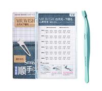 mr. wish - Smoothly Series Glue-Free Lower Eyelashes (with Tweezwes) - 36piezas+1pieza - White Moonlight