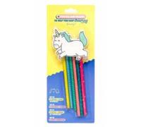 Mr. Wonderful 6 Lapices De Colores Y Goma De Borrar - Unicornio