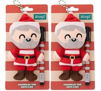 Mr. Wonderful - Adorno navideño Personalizable - Papá Noel (Paquete de 2)