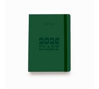 Mr. Wonderful - Agenda Anual 2026 Tamaño Pocket A6 - Vista Semanal - Verde