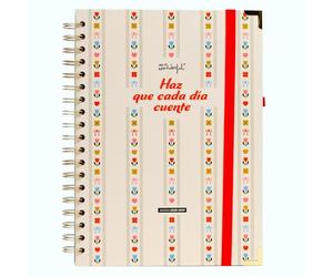 Mr. Wonderful - Agenda escolar 2026-2027 Semanal Extragrande con Pegatinas y Extras - Planificador Escritorio Septiembre 2026 a Agosto 2027 con Regla y Bolsillo