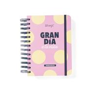 Mr.Wonderful - Agenda Escolar Wonder pequeña 2025-26 Diaria - Agenda Escolar con Organización Diaria - Gran día a la vista