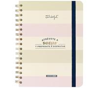 Mr. Wonderful - Agenda Office 2025 Semanal - Atrévete a soñar y prepárate a disfrutar - Incluye 8 Hojas de Pegatinas y Bloc de Notas Adhesivas