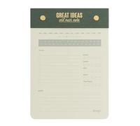Mr. Wonderful Bloc de notas verde, Great ideas and much more, 19,6 x 1,4 x 14