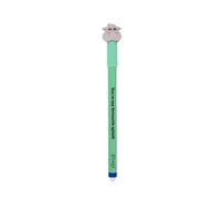 Mr. Wonderful Boli Borrable Bo-Bo Hipopótamo - Bolígrafo de Tinta Azul Kawaii para Escuela y Oficina