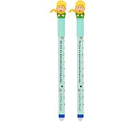 Mr. Wonderful Bolígrafo Borrable Bo-Bo El Principito “But You Are Pure and Come From a Star” - Tinta Azul (Paquete de 2)