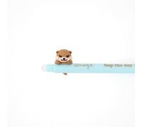 Mr. Wonderful - Bolígrafo Borrable Lazy Nutria - Nap the day away - Tinta Azul - Boli Reutilizable con Personaje