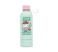 MR. WONDERFUL - Botella Hello Kitty - Let's Make Sweet Memories - Botella Reutilizable De Tritan Sin BPA De 600 ml Con Cierre Hermético Y Apta Para Lavavajillas - Hello Kitty And Friends