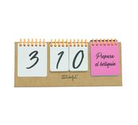 Mr. Wonderful - Calendario de cuenta atrás para tu viaje soñado - Calendario para llevar la cuenta atrás - Formato del clásico calendario perpetuo
