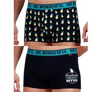 MR WONDERFUL Calzoncillo/Bóxer Piñas para Hombre, (Caja de 2 Unidades)