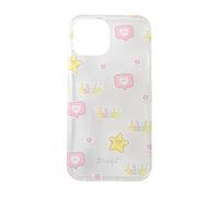 Mr.Wonderful - Carcasa para Móvil - Compatible con iPhone 12 Mini - Diseño Transparente con Estrellas y Corazones - Ajuste Preciso con los Orificios - Flexible y Resistente