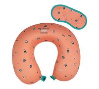 Mr. Wonderful - Cojín de Viaje con Antifaz para soñar por Tierra, mar y Aire - Rosa