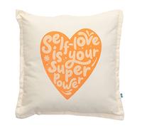 Mr. Wonderful Cojín Orange - Self-Love is Your Superpower