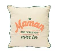 Mr. Wonderful Cojín para mujer Mom, Everything is More Beautiful with You, multicolor, 35, multicolor, 35