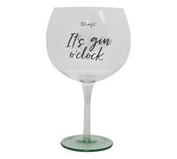 Mr. Wonderful - Copa de balón - It’s gin o’clock - Copa de balón con mensaje - Realizada en vidrio - Capacidad: 70 cl.