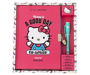 Mr. Wonderful - Diario personal + boli con tinta normal e invisible Hello Kitty - Today is a good day to smile