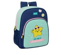 Mr. WONDERFUL ESTRELLA - Mochila Escolar Niño, Mochila Infantil, Adaptable a Carro, Ideal para Niños en Edad Escolar, Cómoda y Versátil, Calidad y Resistencia, 32x12x38 cm