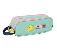 Mr. Wonderful Estrella - Portatodo Doble Niño, Estuche Infantil, Estuche Niño, Ideal para Niños en Edad Escolar, Cómodo y Versátil, Calidad y Resistencia, 21x6x8 cm